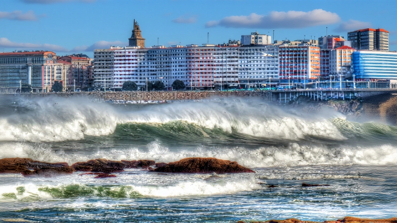Borrasca Benjamín azota España con vientos de 100 km/h y olas de 8 m